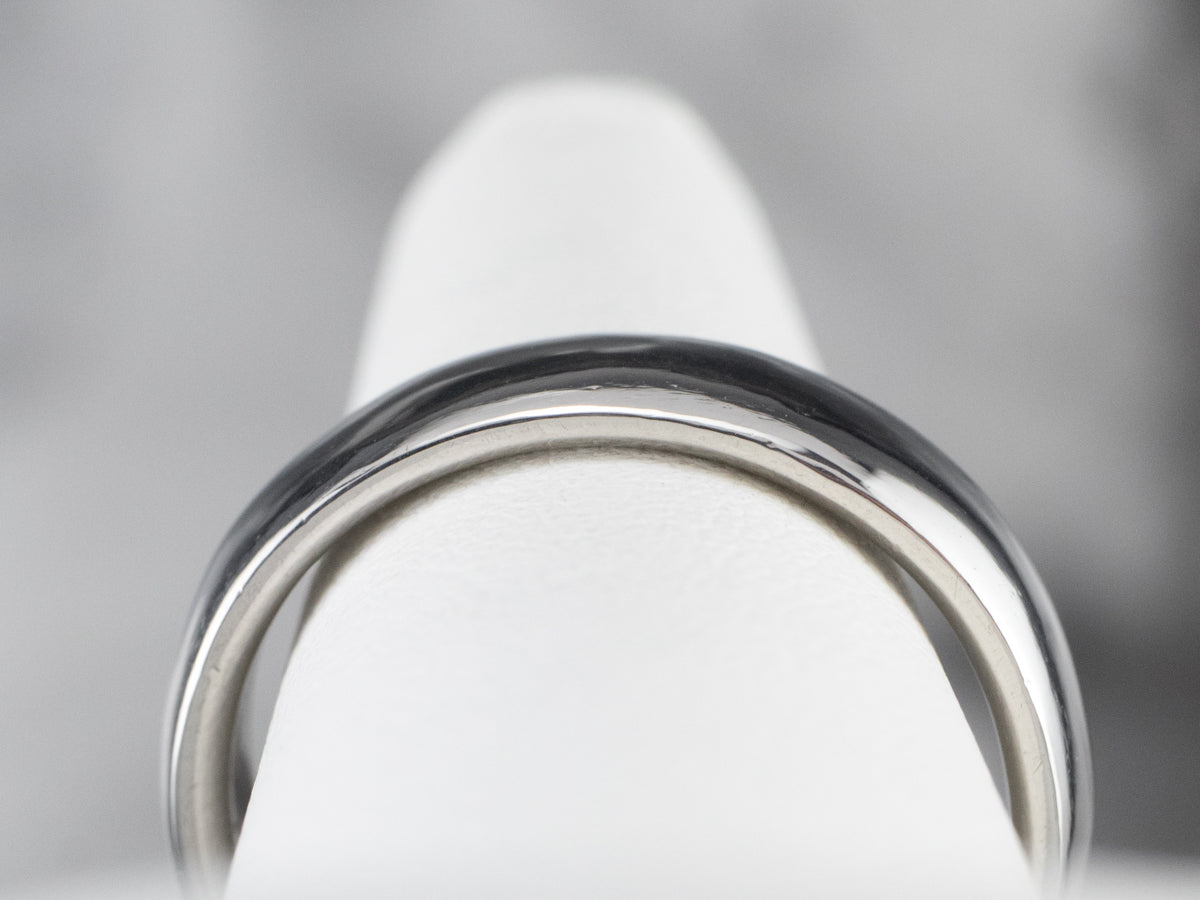 Plain Unisex Platinum Band