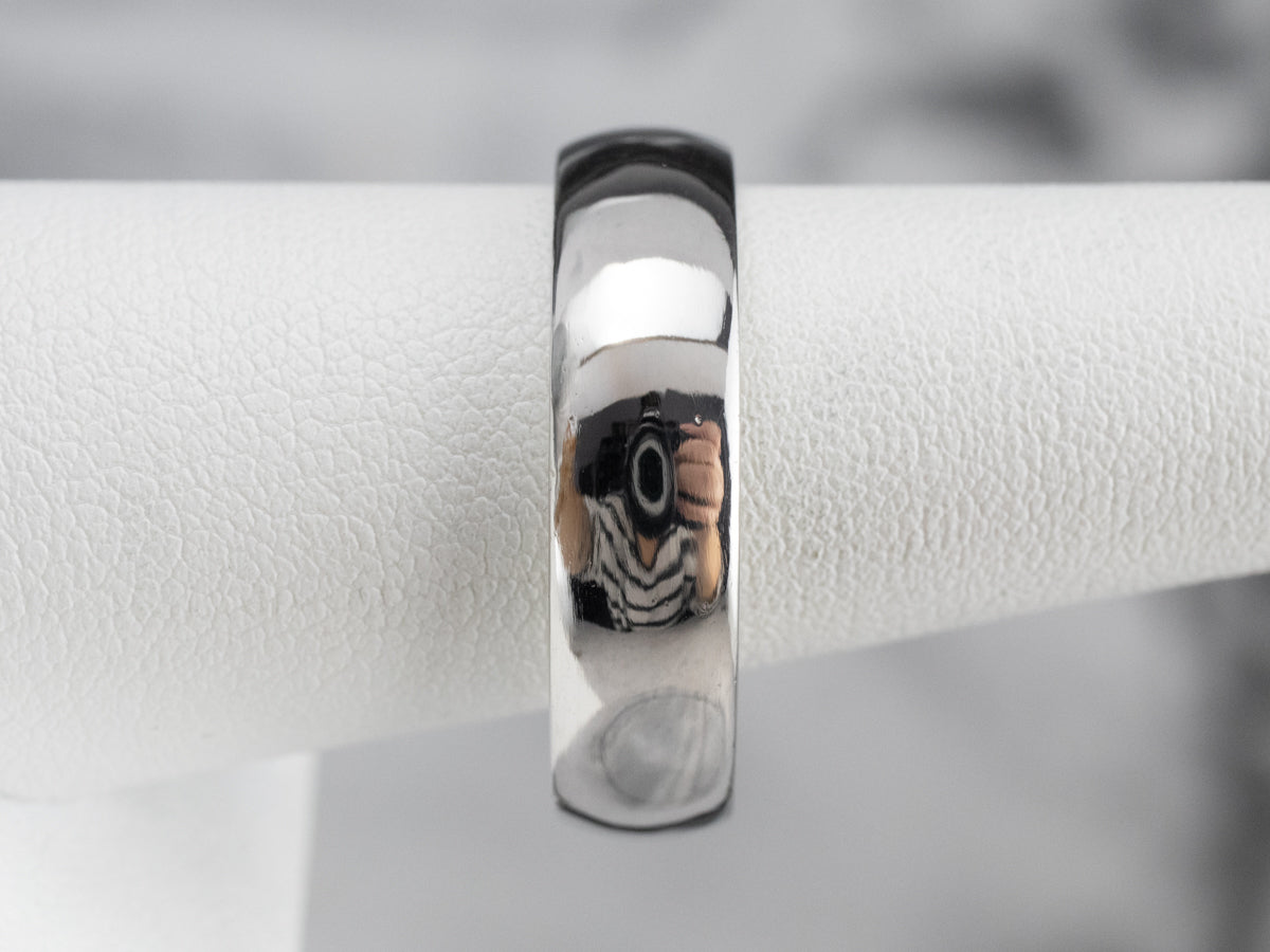 Plain Unisex Platinum Band