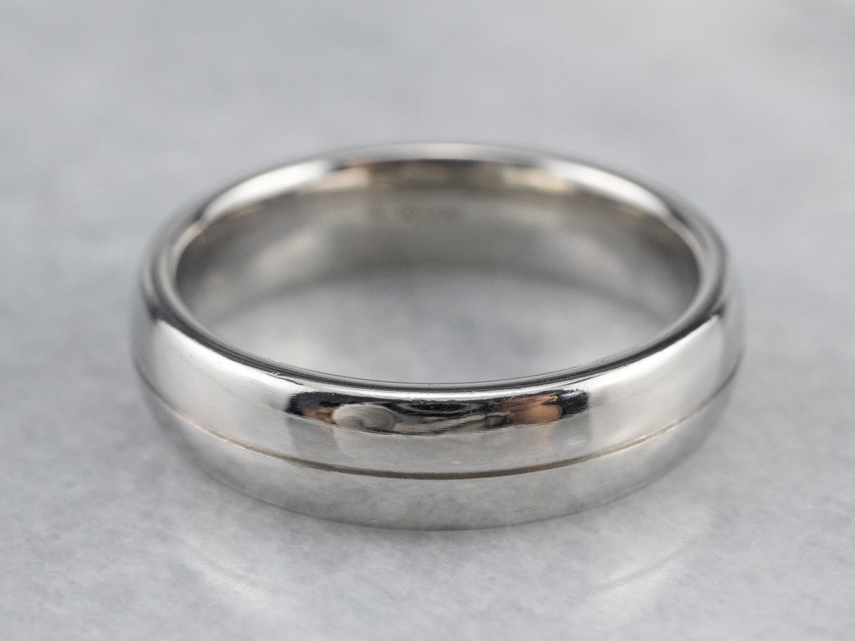 Unisex Heavy Platinum Band