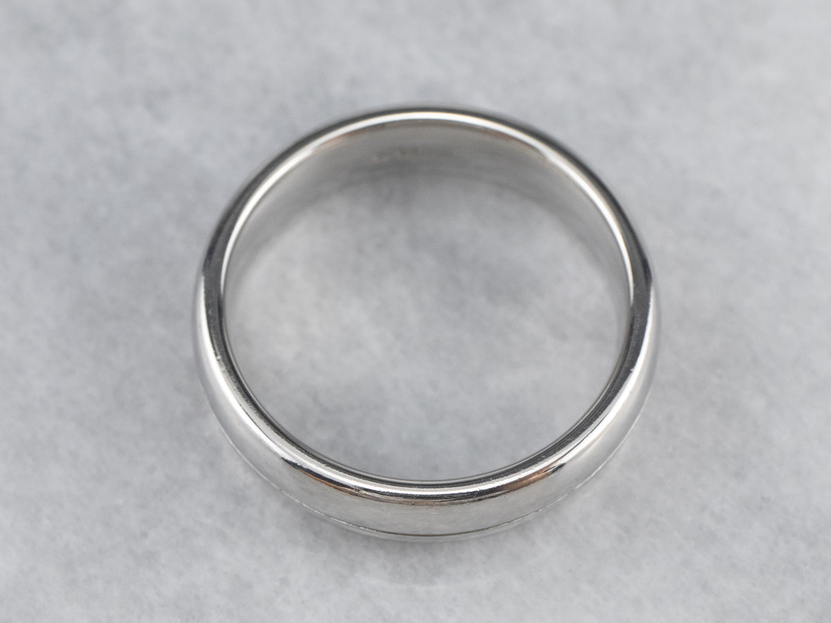 Unisex Heavy Platinum Band