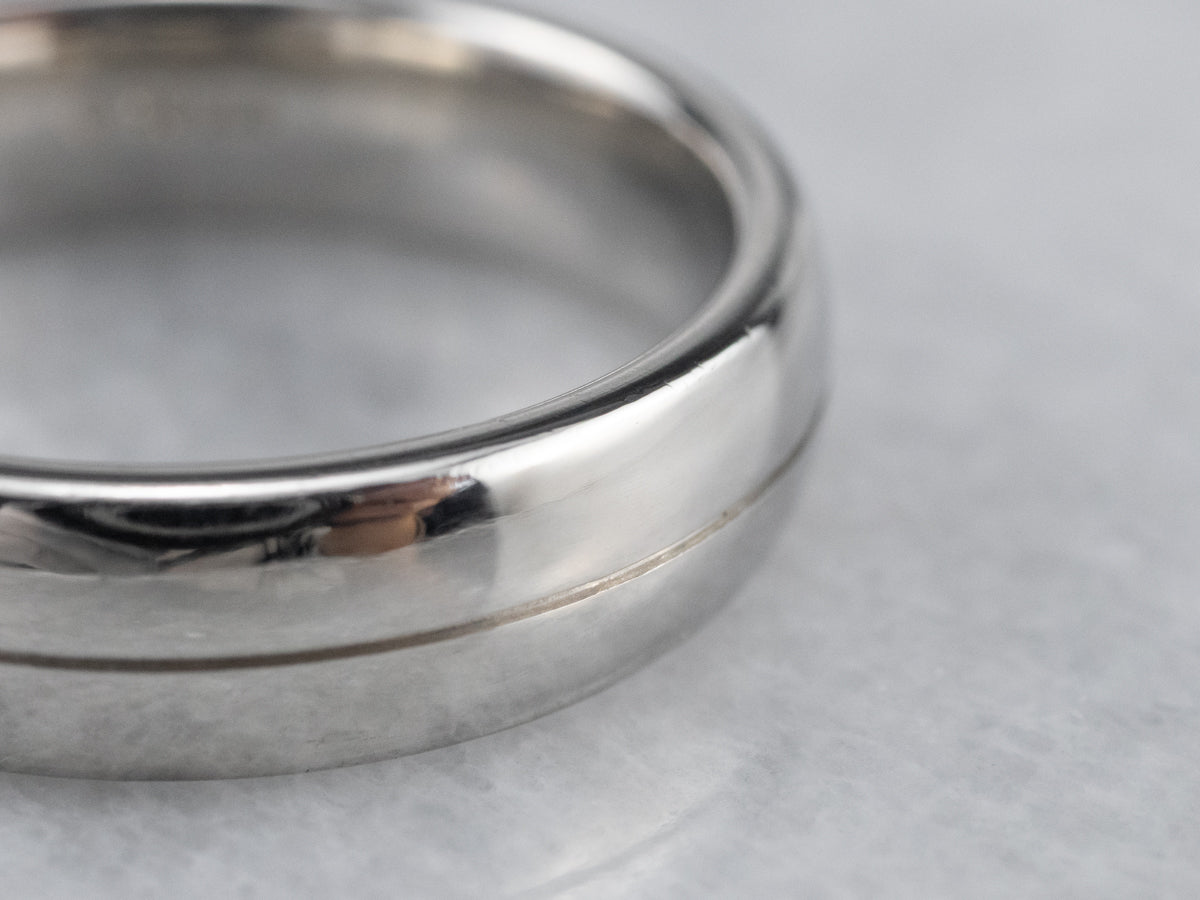 Unisex Heavy Platinum Band