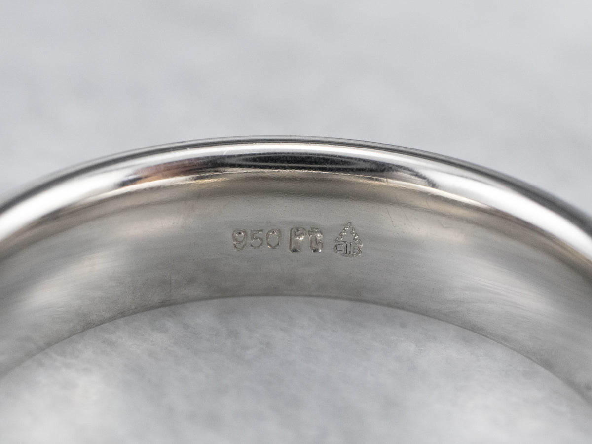 Unisex Heavy Platinum Band