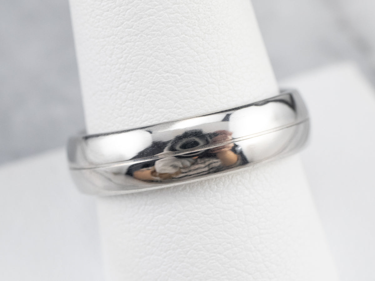 Unisex Heavy Platinum Band