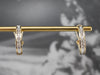 Diamond Gold Partial Hoop Earrings