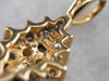 Diamond Cluster Gold Pendant