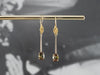 Andalusite Gold Bar Drop Earrings