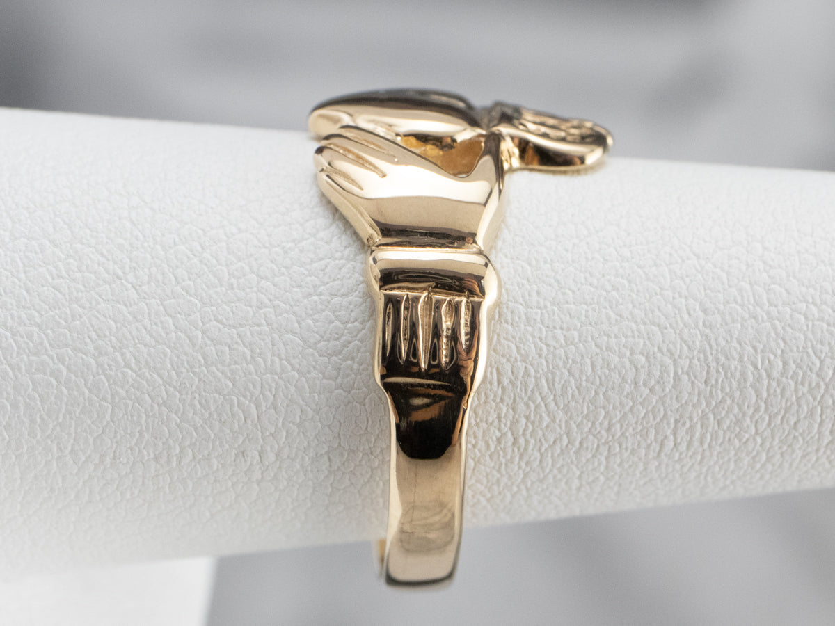 Classic 14K Gold Claddagh Ring