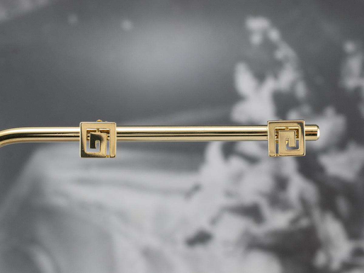 Pendientes Geométricos De Oro De 18 Quilates