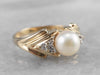 Vintage Pearl and Diamond Ring