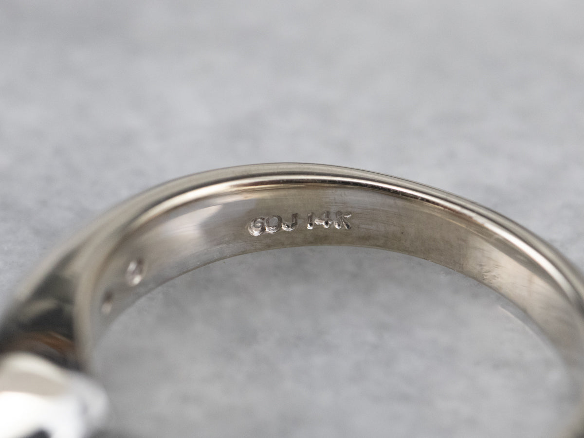 Modern GIA Round Brilliant Diamond Engagement Ring