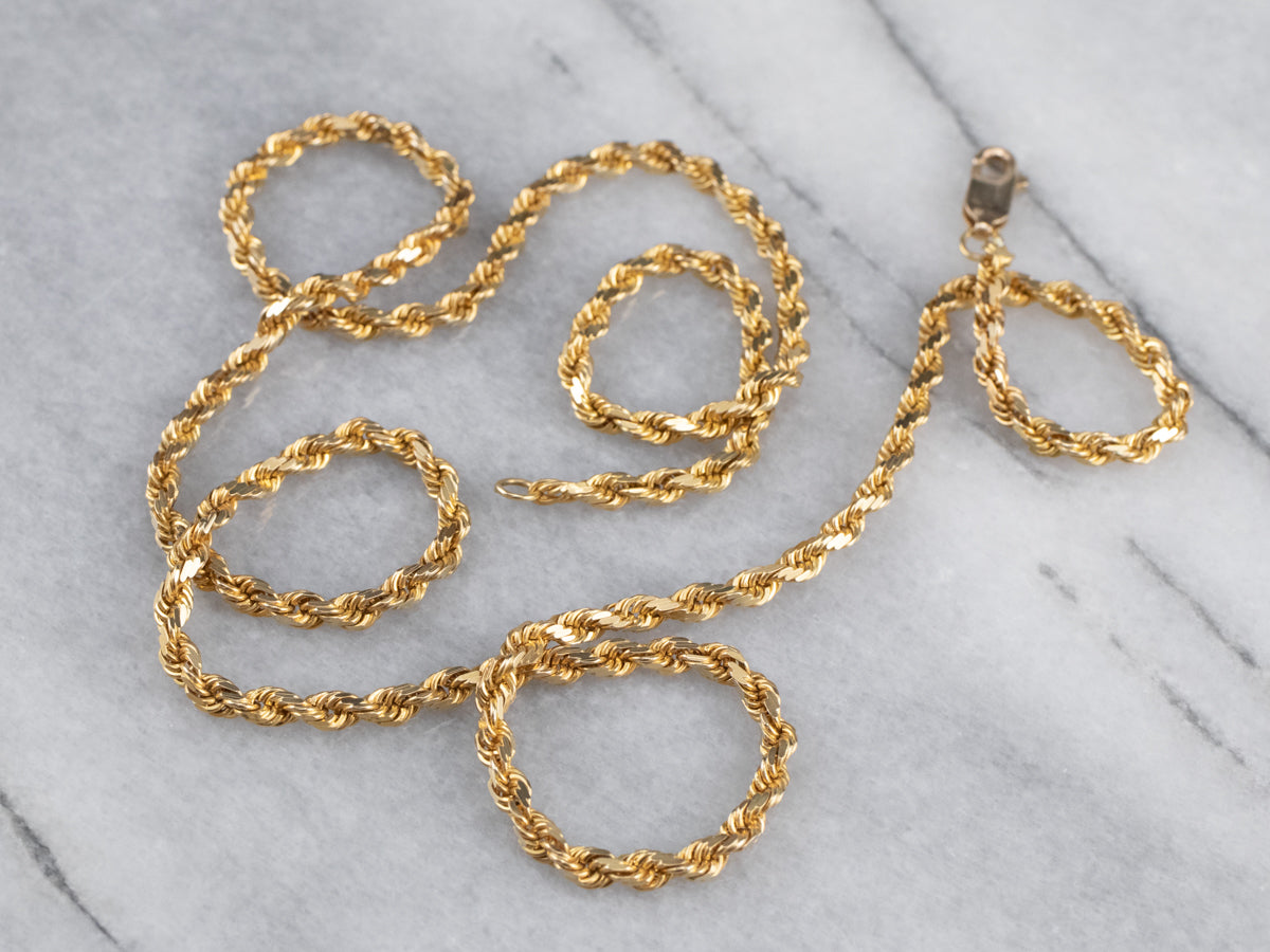 14K Gold French Rope Chain