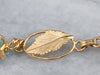 Multi Gemstone Botanical Gold Link Bracelet