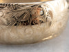 Wide Gold Engraved Floral Bangle Bracelet