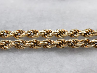 Chunky Gold Rope Twist Chain