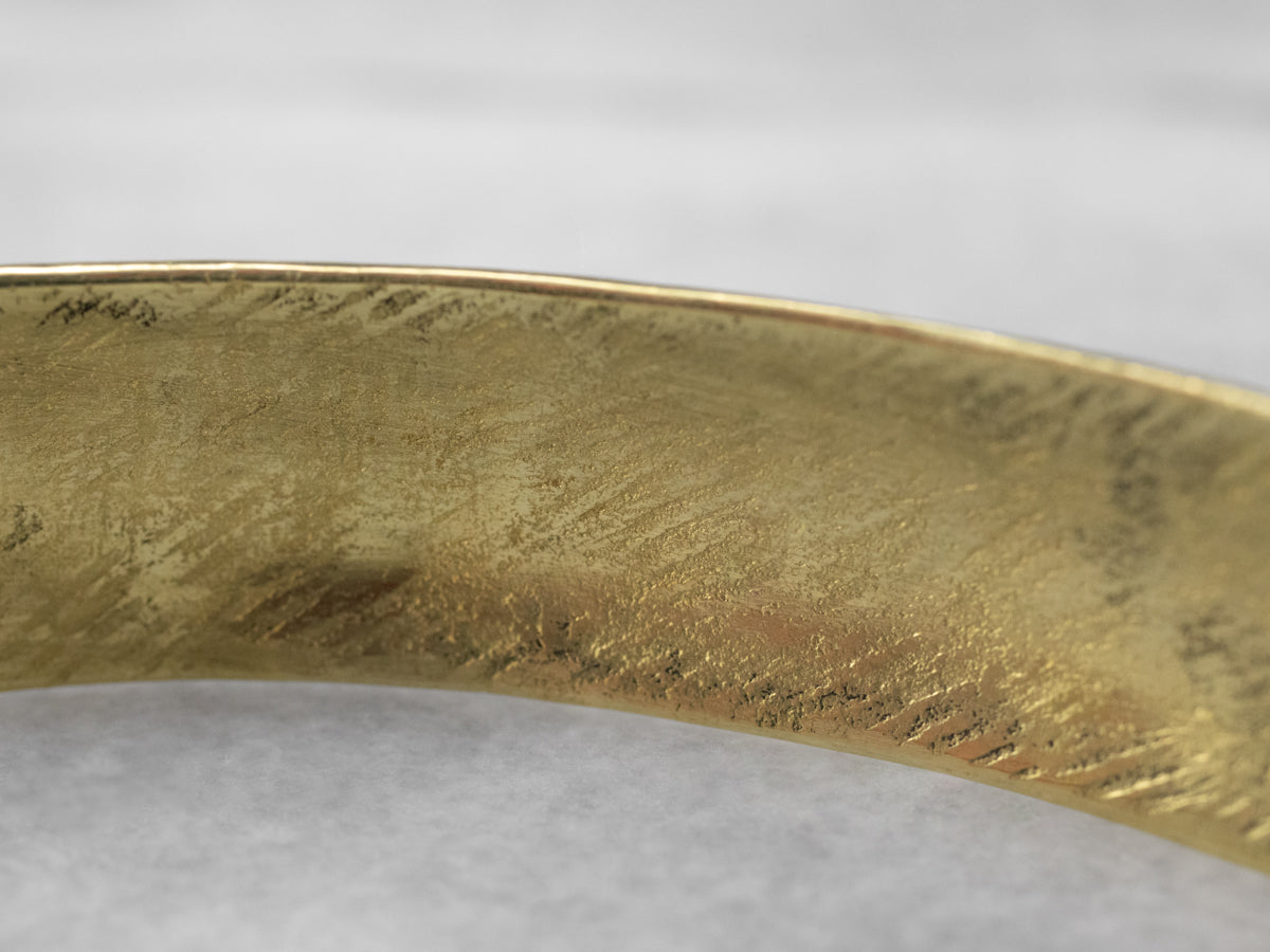 Signed Lisa Ceccorulli High Karat Gold Cuff Bracelet