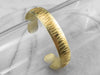 Signed Lisa Ceccorulli High Karat Gold Cuff Bracelet