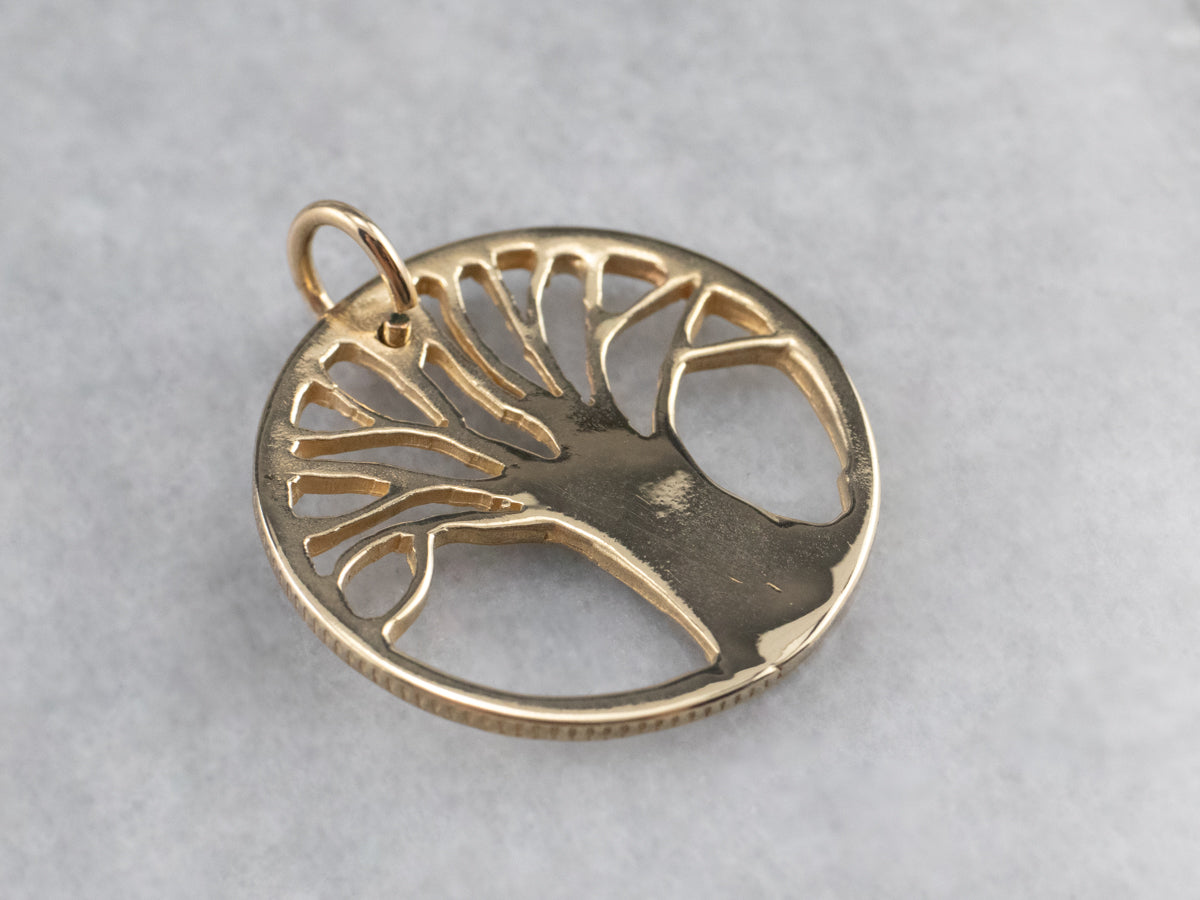 Yellow Gold Tree of Life Pendant