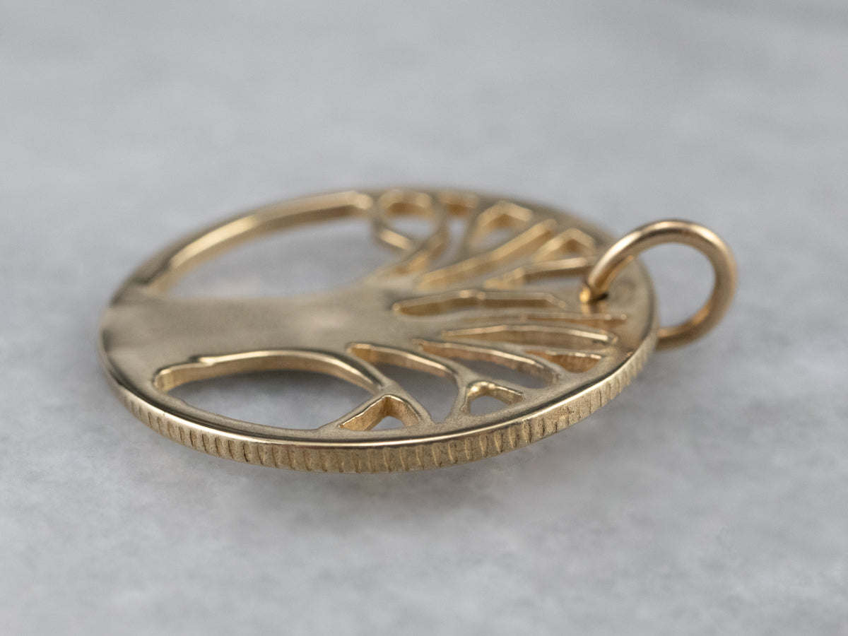 Yellow Gold Tree of Life Pendant