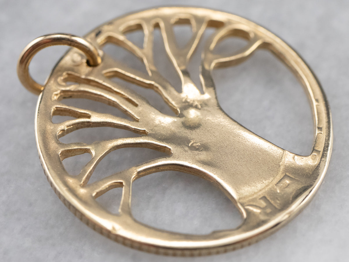 Yellow Gold Tree of Life Pendant