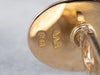 Ornate Antique "BI" Monogram Gold Cufflinks