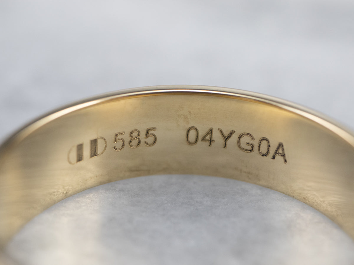 Braided Yellow Gold Pattern Band