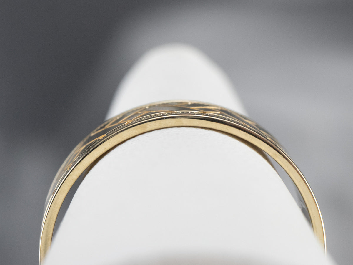 Braided Yellow Gold Pattern Band
