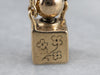 Vintage Gold Perfume Charm Pendant