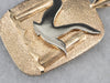 Modernist Gold Seagull Seascape Pendant