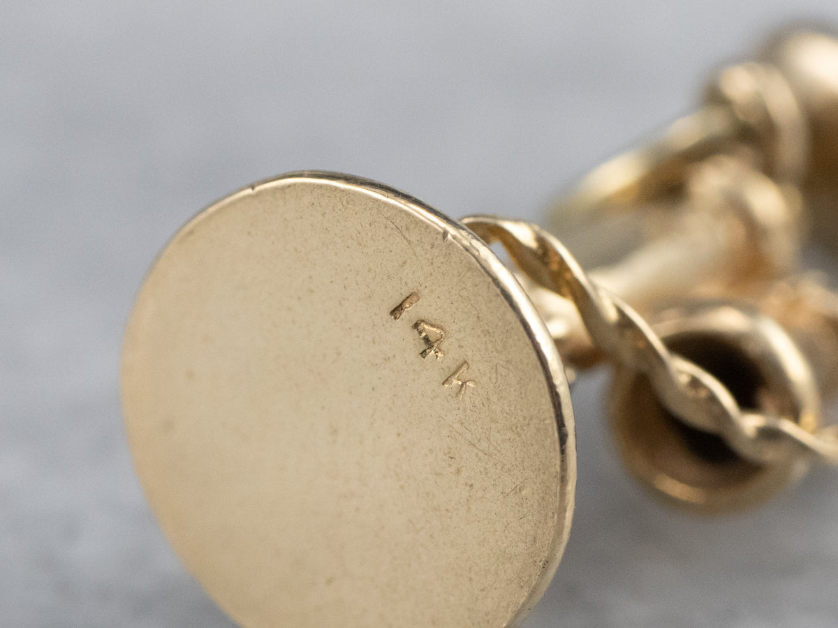 Old Fashioned Telephone Gold Charm