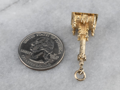 14K Gold Chicago Water Tower Charm
