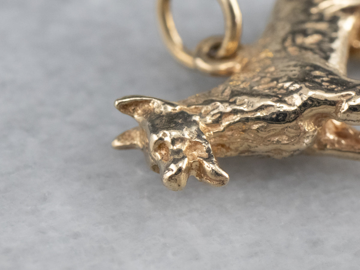 14K Gold German Shepherd Dog Charm