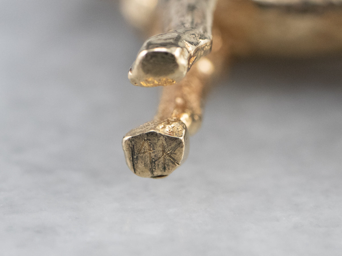 14K Gold German Shepherd Dog Charm