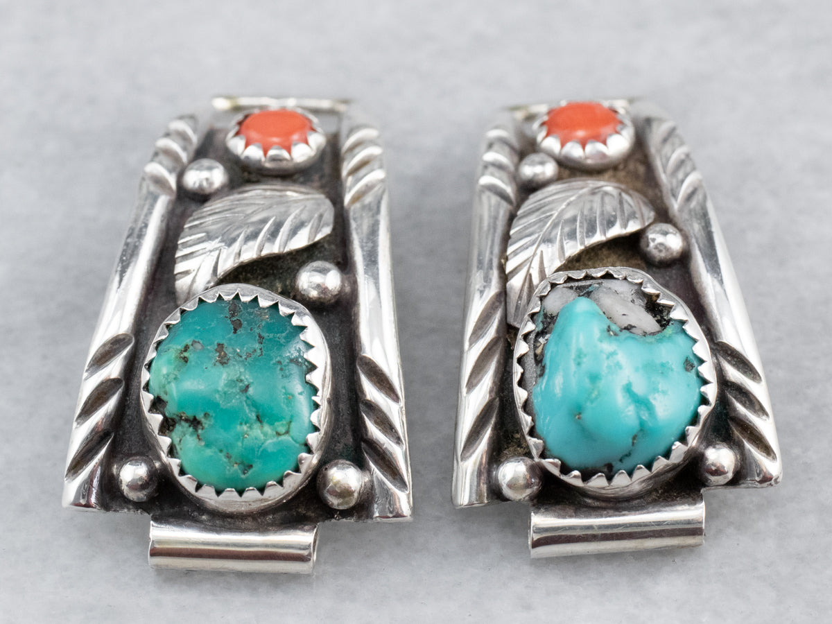 South West Style Turquoise and Coral Watch Tips