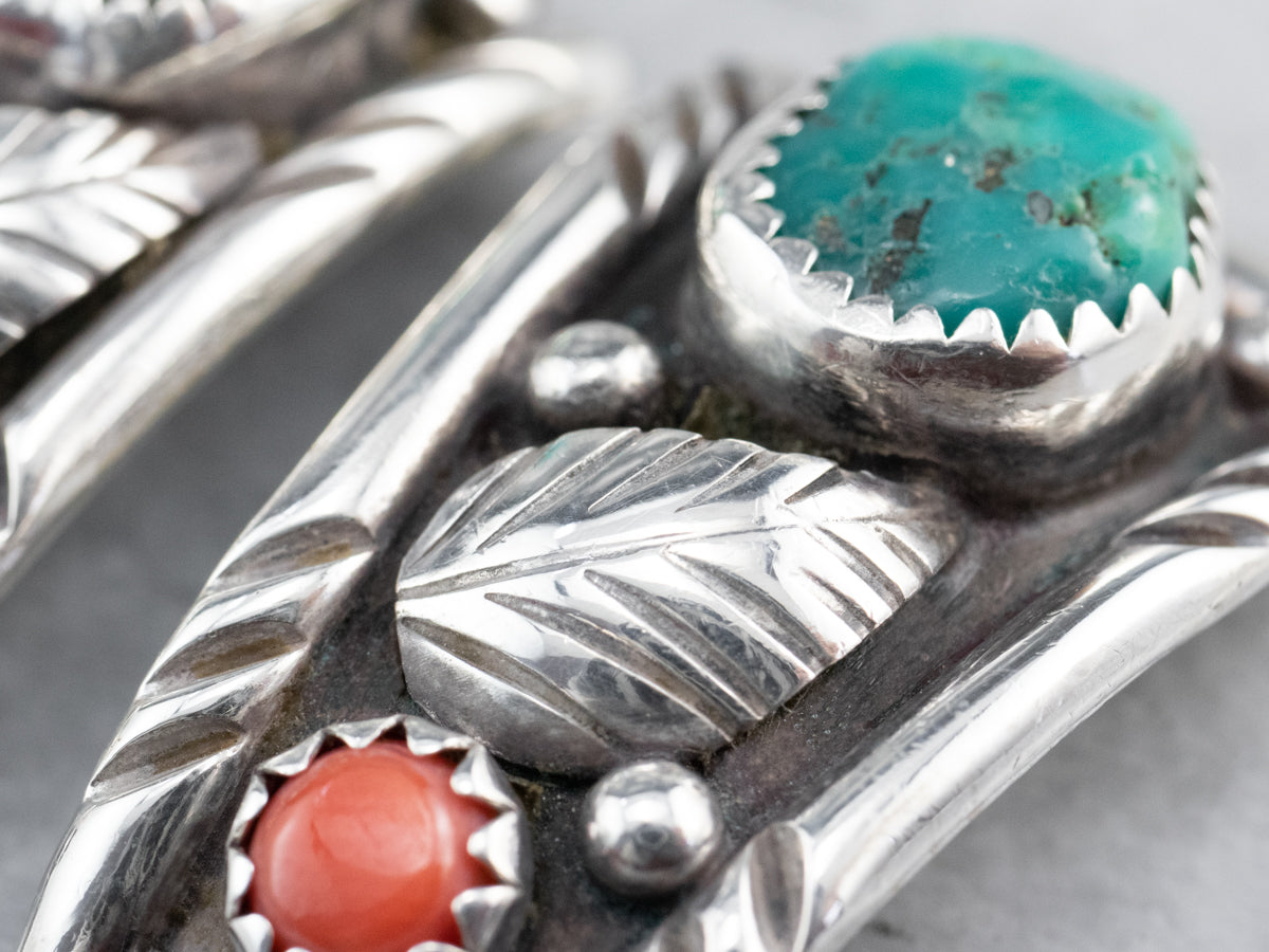 South West Style Turquoise and Coral Watch Tips