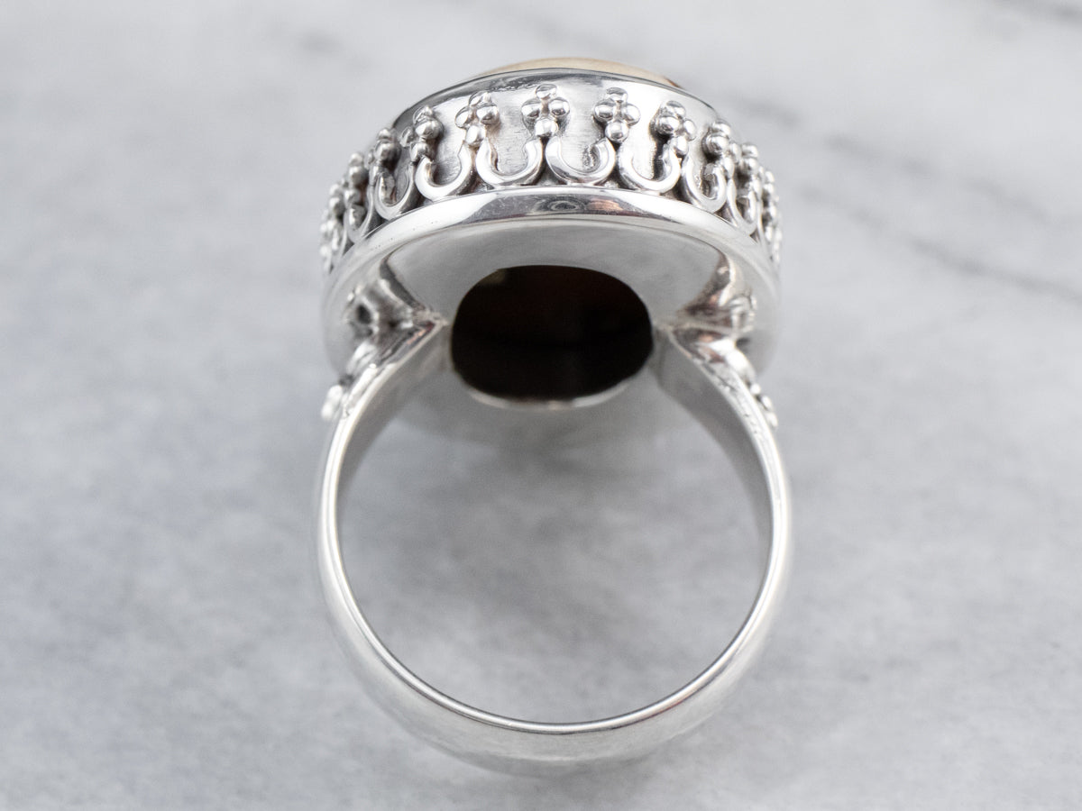 Sterling Silver Jasper Statement Ring