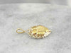 Fine Gold Antique Flower Pendant with Filigree