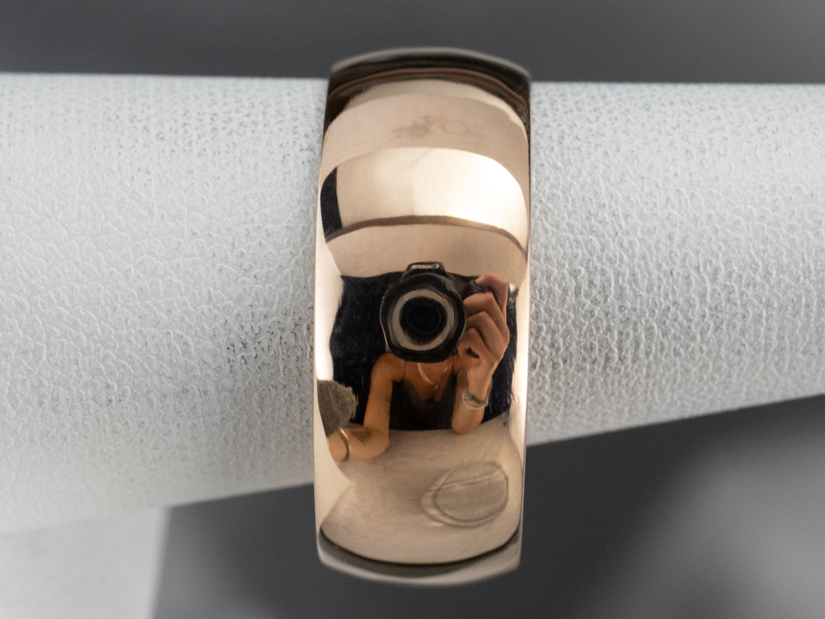 Unisex Antique Rose Gold Band