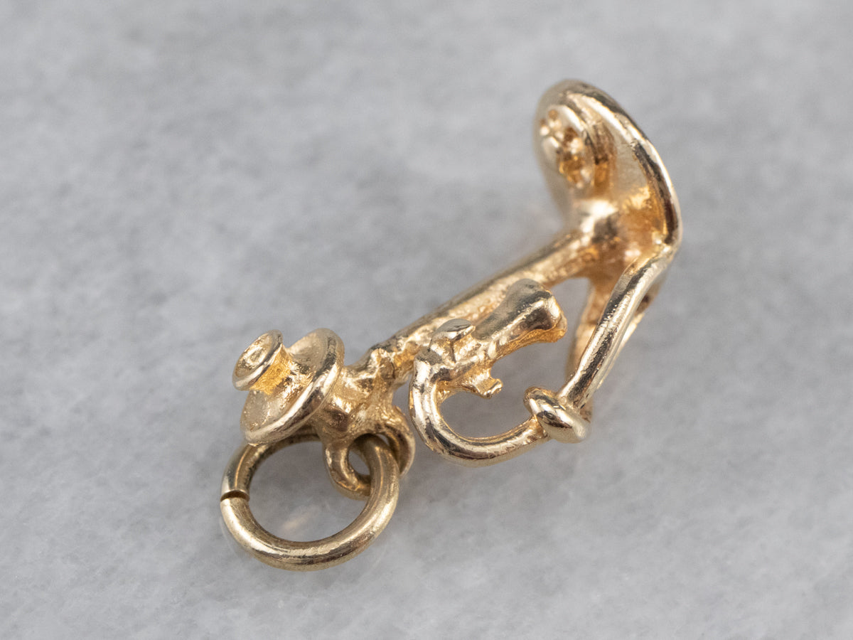 Vintage Gold Phone Charm