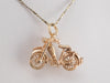 Polished Gold Motorcycle Charm