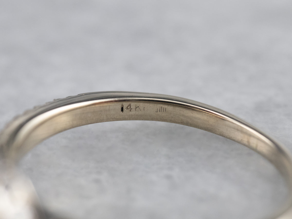 Modern Gold Diamond Halo Engagement Ring