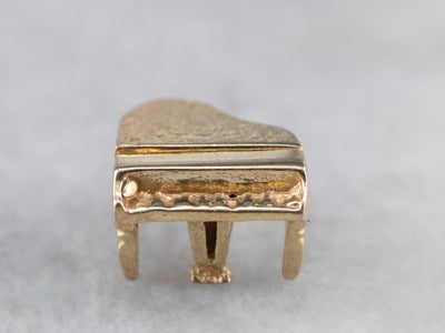 Vintage Gold Grand Piano Charm