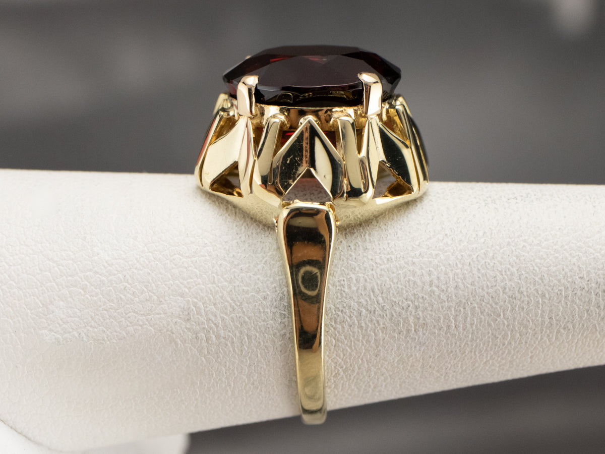 Garnet Gold Statement Ring