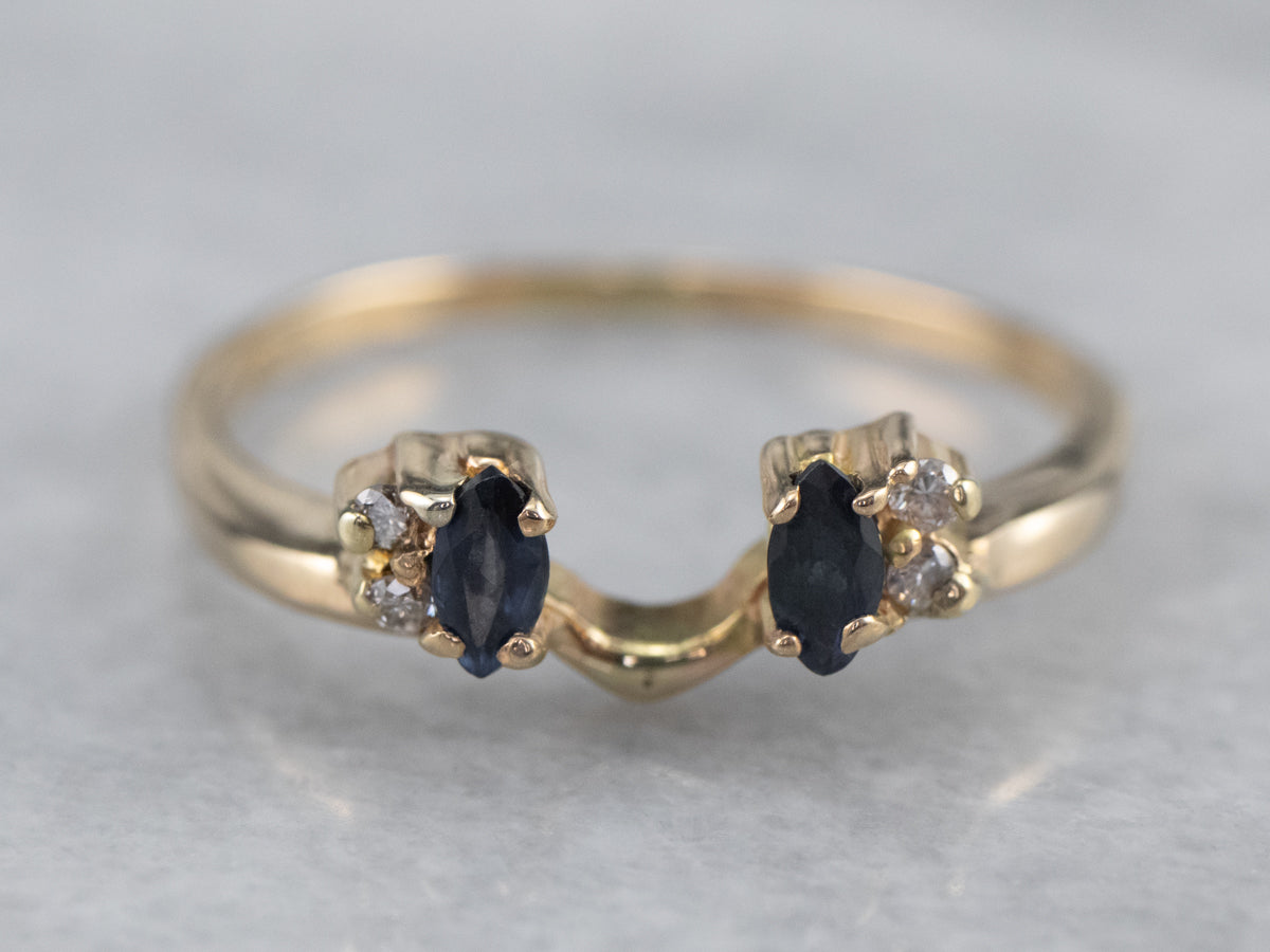 Marquise Sapphire and Diamond Enhancer Band