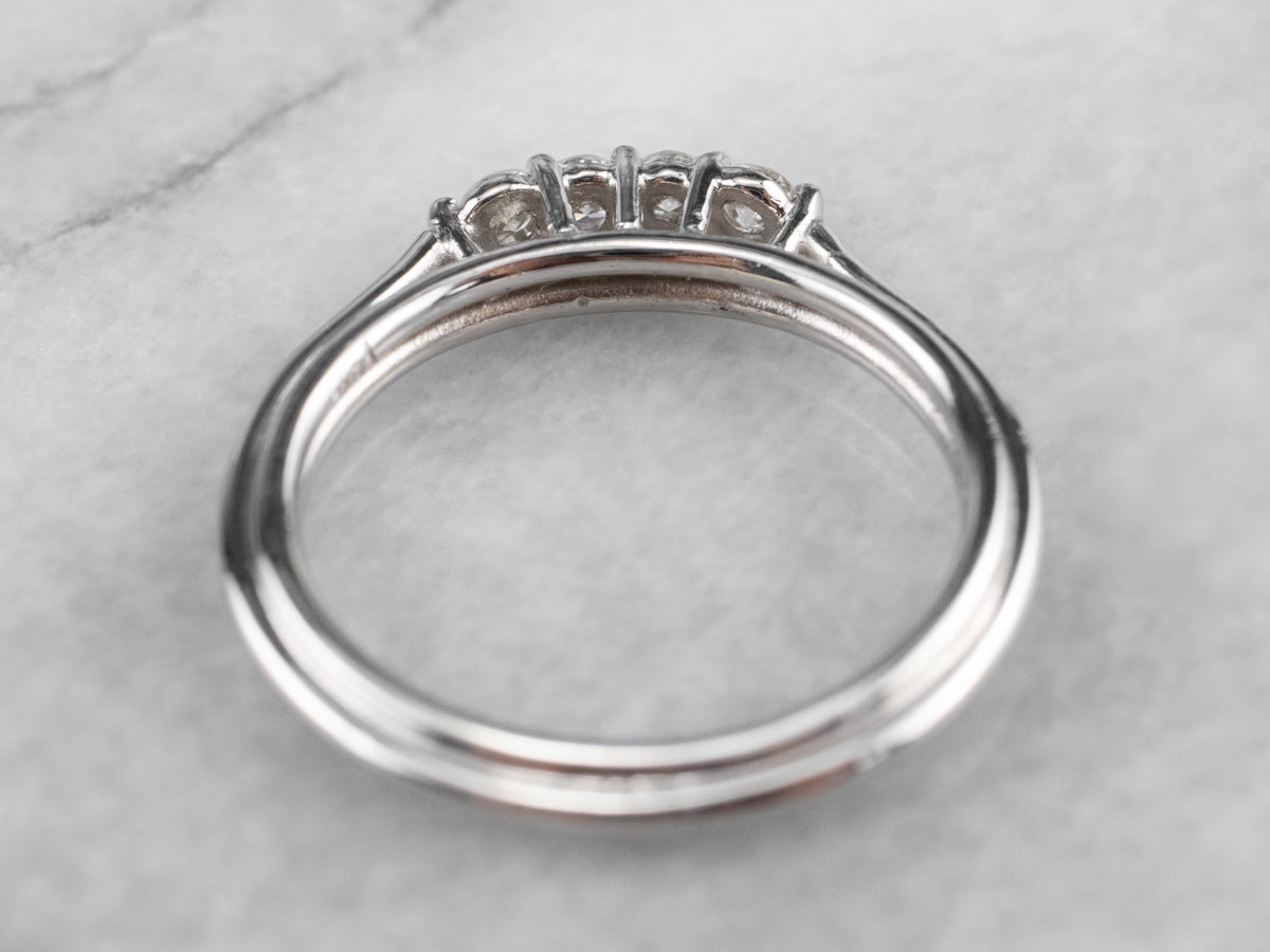 Multi Diamond 18K White Gold Ring