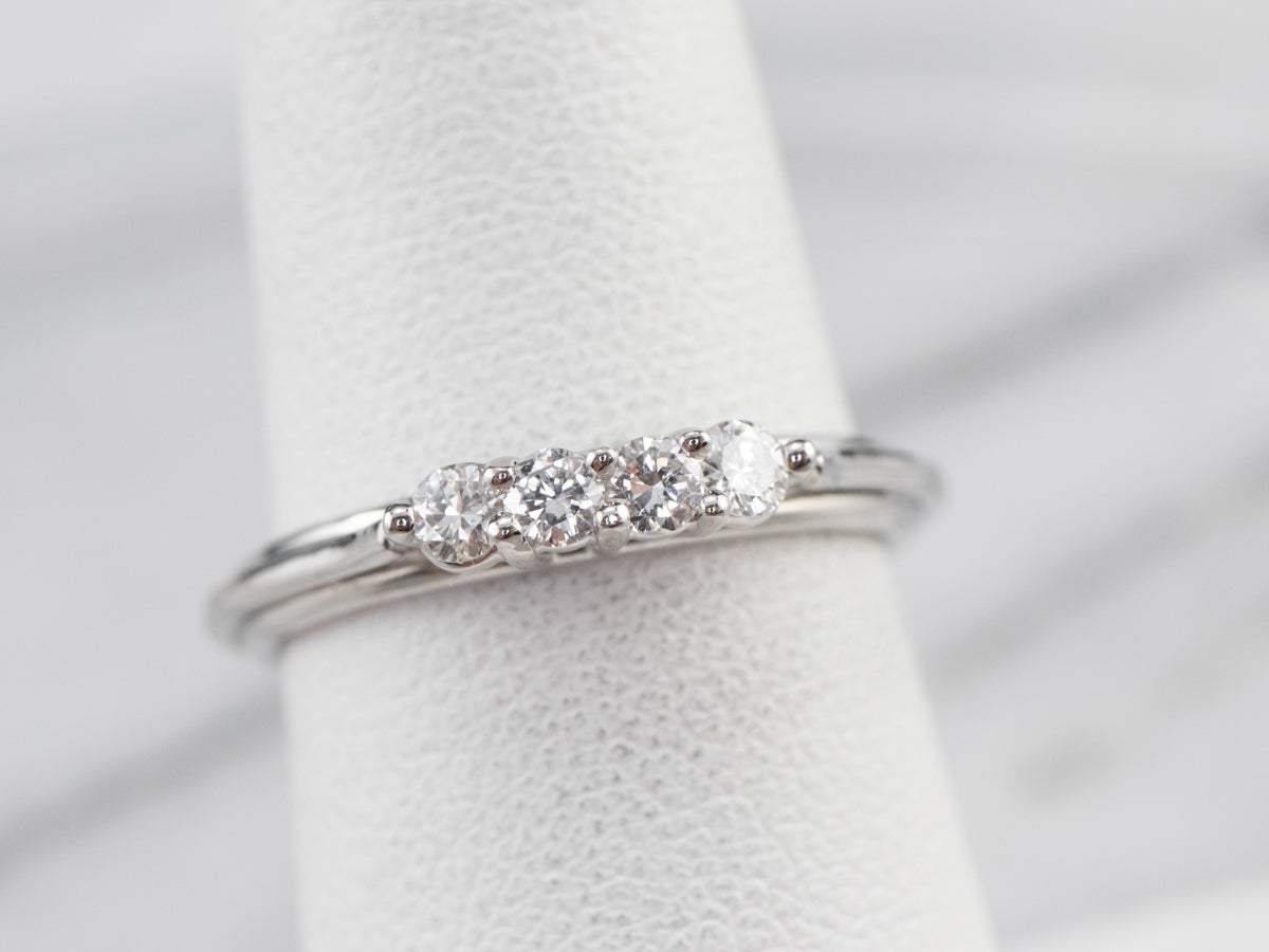 Multi Diamond 18K White Gold Ring