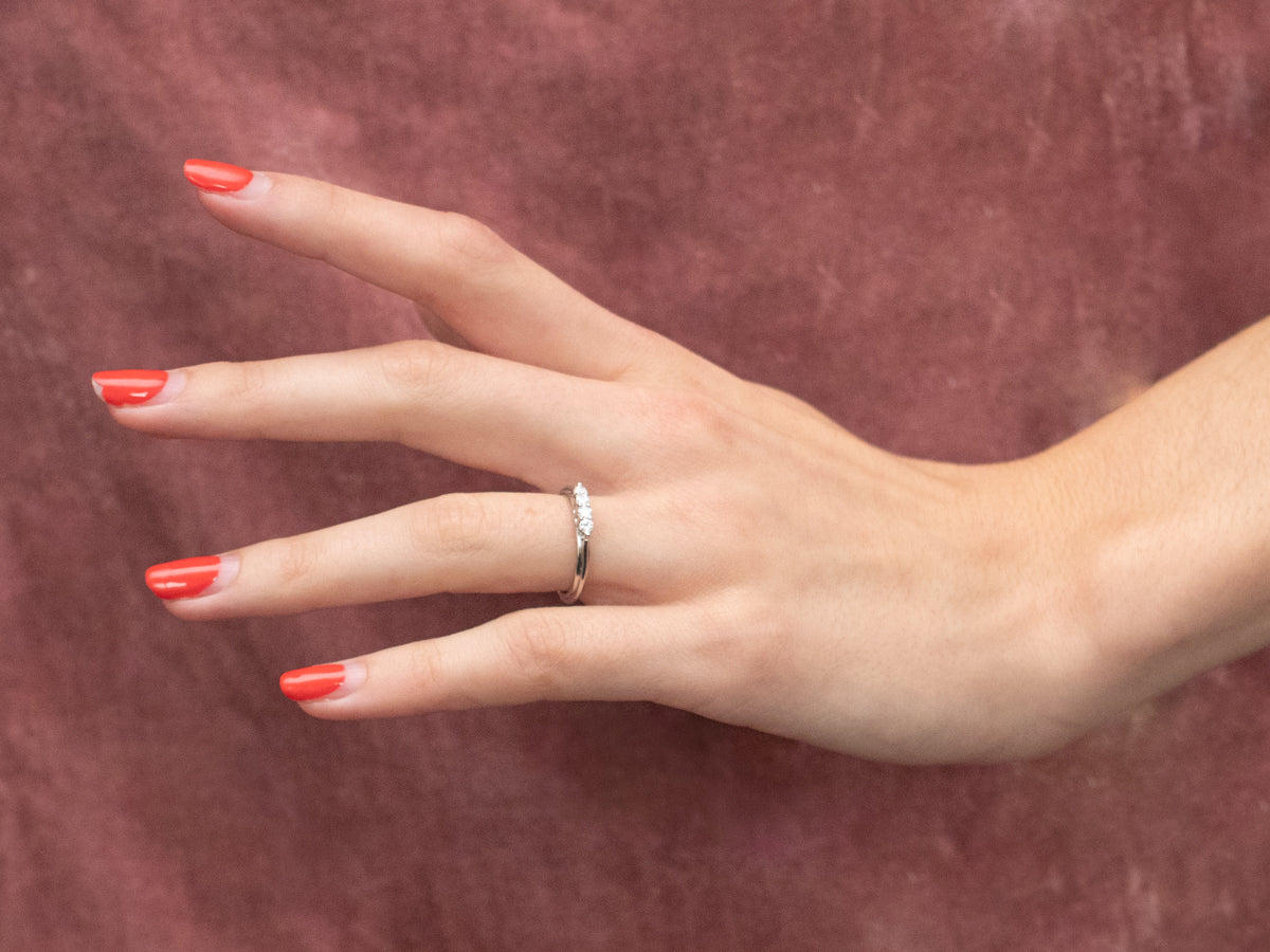 Multi Diamond 18K White Gold Ring