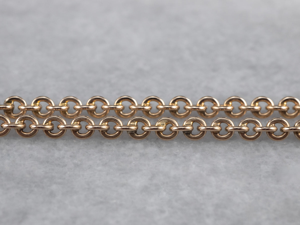 14K Gold Oval Link Chain