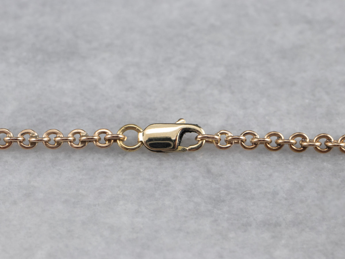 14K Gold Oval Link Chain