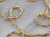 Vintage Fancy Twist Gold Chain Necklace