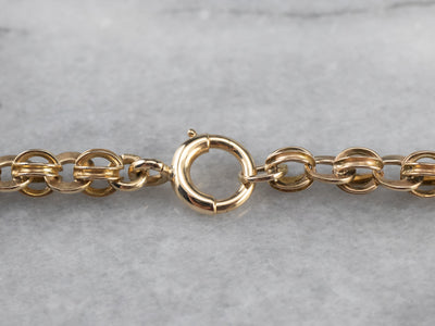 Antique Fancy Link Chain Gold Necklace